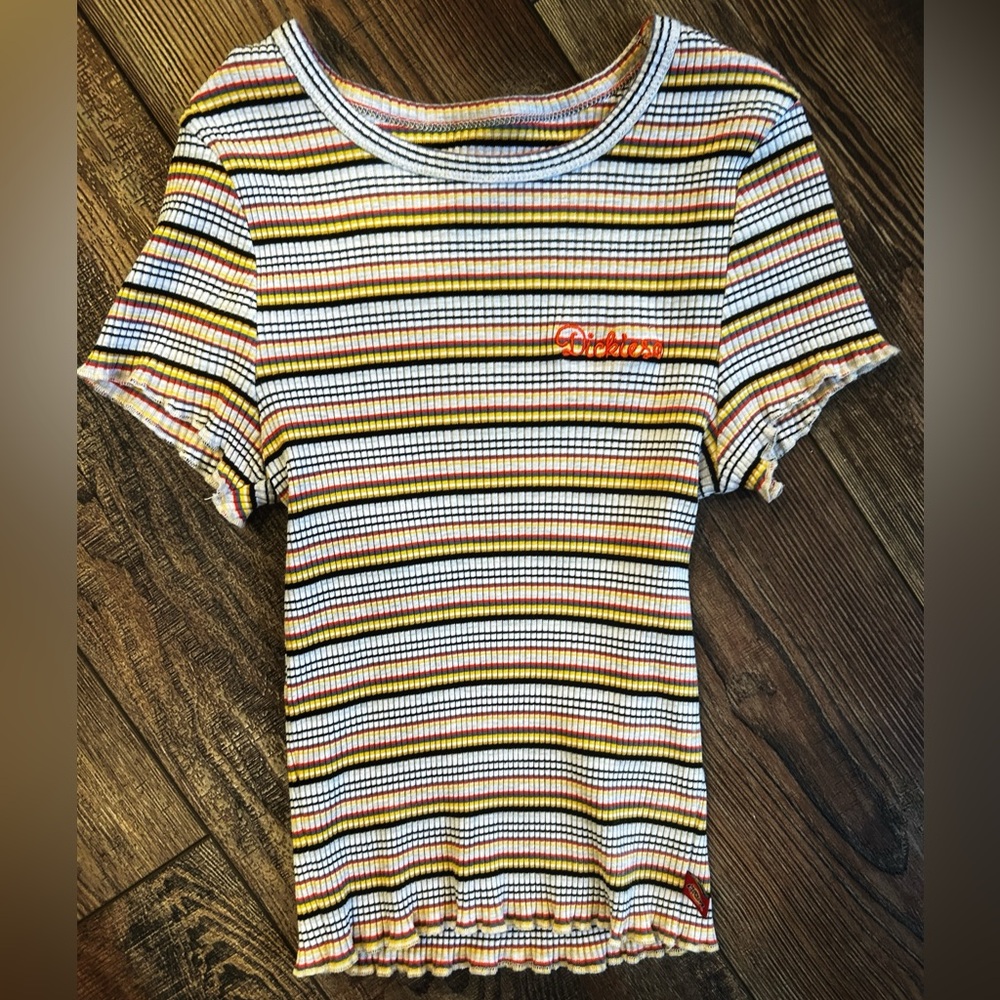 Dickies, striped/ribbed baby t. Retro, urban, skate style. Very cute, like new